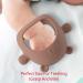 RMGVG Baby Teething Toys - Anti-Drop Silicone Mitten Teether for Infants 3+ Months - Pain Relief and Sucking Needs - BPA Free (Brown) - Buy Online on GoSupps.com