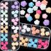 48pcs Flower Butterfly Nail Charms - Glitter Decals for 3D Nail Art Decoration | Acrylic Studs for DIY Manicures - 2021 Collection for Women - Buy Online on GoSupps.com