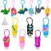6 PCS Key chains 6 Empty Travel Hand Sanitizer Bottles Keychain Carrier Small Size for Kids 30 ml/1 oz Boys and Girls Gift
