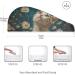 Cat Daisy Starry Sky Hair Towel 2 Pack - Super Absorbent Quick Dry Hair Turbans for Women & Girls - Buy Online on GoSupps.com