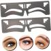 POPETPOP 2pcs Eyebrow Ruler Makeup Stencil Eyebrow Stamp Stencil Brow Makeup Supplies Eyebrow Marks Balance 1 count (Pack of 1) Black - Buy Online on GoSupps.com