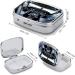Airplane Cockpit Pill Box - Cute Square Portable Medicine Organizer for Vitamins & Tablets - Ideal for Purse & Pocket - Buy Online on GoSupps.com