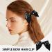 2 Pieces of Bow Hairpins and 2 Pieces of Hair Ties Simple Bow Hairpins Round Hairpins Women's French Hairpins Girls' Hair Accessories (Black Champagne Color) - Buy Online on GoSupps.com
