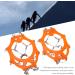 Anti Skid Snow Shoes Accessory Wearproof 12 Tooth Crampons Long Service Life for Skiing for Outdoor(M Code) - Buy Online on GoSupps.com