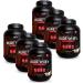 EAFIT Pure Whey Cappuccino 750 g Eco Format 6 Pots 4.5 kg - Muscle Growth - Whey Protein - Rapid Assimilation - Amino Acids and Digestive Enzymes - Certified Anti-Doping