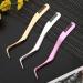 3 Pack Stainless Steel Eyelash Extension Tweezers Set - Curved Tip, Comb Volume and DIY Applicator for Classic and False Lashes - Buy Online on GoSupps.com