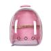 Bird Carrier Bag Pet Backpack Cage Parrot Visible Lightweight Oxford Cloth Carry Bag for Small Medium Birds Hiking Conures Pink