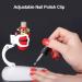 HUSHUI Adjustable Nail Polish Bottle Holder Clip Nail Art Tools for Fingernails Manicures Nail Polish Aid Stand Clip (White) - Buy Online on GoSupps.com