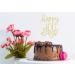 LOVENJOY Happy 100 Days Cake Topper Gold Glitter Baby Boy Girl One Hundred Days Baby Shower Party Cake Decoration Shiny Gold Colour - Buy Online on GoSupps.com