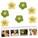 EXCEART 50 Pcs Hairpin Accessories Bow Phone Case Knitted Flowers Patches Puff Flower Diy Charm Child Plaque - Buy Online on GoSupps.com