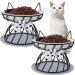 Dorakitten 2Pcs Elevated Cat Bowls with Non-Slip Mat - Anti-Vomiting Raised Cat Food Plates for Spine Protection - Cute Cat Ear Stand Ceramic Dishes for Whisker Fatigue Prevention - Buy Online on GoSupps.com