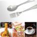 Children's Cutlery Set - 6-Piece Stainless Steel Fork & Spoon Set with Bear Pattern - Perfect for Kids' Dining & Desserts - 16.5cm Baby Spoon & Fork - Buy Online on GoSupps.com