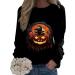 Halloween Costumes Printed Fashionable Casual Long Sleeved Zipper Round Neck Hoodies Sweater Tops Zip Us Black Large - Buy Online on GoSupps.com
