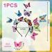TIANNAIT 1 Colourful Butterfly Headband 5 Butterfly Clips Butterfly Hair Accessories Fairy Headband Butterfly Crown Headband for Halloween - Buy Online on GoSupps.com