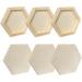 6 Pack 6'' x 7'' Unfinished Wooden Hexagon Painting Panels for Crafts - Blank Wood Canvas Panels for Pouring Art - Buy Online on GoSupps.com