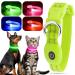 YFBrite Luminous dog collar USB-loadable LED dog collar adjustable LED cat neck band durable flashing neck band for cats puppies small medium-sized and large dogs (green XS) XS green