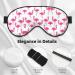 Pink Flamingo Eye Mask | Soft Adjustable Sleep Mask for Men & Women | Comfortable Nighttime Eye Cover - Buy Online on GoSupps.com