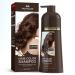 MOHOPE Dark Brown Hair Color Shampoo 14.1 Fl Oz (400ml) | 3 In 1 Instant Hair Dye Shampoo for Gray Hair Coverage | Semi Permanent Only 20 Minutes Lasts 30 Days | Safe Natural Ingredients