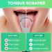 Tongue Scraper - Stainless Steel Tongue Cleaner for Adults & Kids | Travel Case Included | Reduce Bad Breath | Black - Buy Online on GoSupps.com