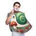Augenstern Men'S Shaving Apron Snails-Mushrooms-Pattern Father Shaving Bib Beard Bib Apron