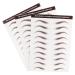 TOPBATHY Autocollants pour Sourcils Imperm ables Effet R aliste Kit Maquillage Brun 3 Feuilles Transfert D Eau pour Modeler et Entretenir Sourcils Naturels