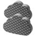 COLLBATH 2pcs Cloud Cleaning Brush Window Squeegee Dish Wiper Squeegee for Car Windows Non Scratch Sponges Sink Sponge Scrubbing Wash Clothes Cleaning Sponges Pva Dish Brush Replaceable Grey 02 9.5X6.2X2CM