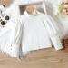 Miipat Baby Girl Clothes Set | Fall Winter Toddler Outfits | Long Sleeve Pullover Tops with Mini Skirts | Girls Dress 2-3 Years | White Brown - Buy Online on GoSupps.com