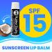 Rubber Ducky Lip Balm SPF 15 - Vegan Broad Spectrum Lip Sunscreen Water Resistant Coconut Flavor | Moisturizing Vitamin E | 3 Pack - Buy Online on GoSupps.com