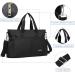 Royalfair Baby Diaper Pocket Bag - Compact Travel Messenger with Insulating Pocket & Hook (Black 40x28x12.8 cm) - Buy Online on GoSupps.com