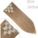 23 Clip In Hair Extensions Set - Heat Resistant, Ash&Bleach Blond - 8 Pcs Full Head - Straight 23 Inch - Buy Online on GoSupps.com