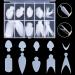 BNG 120 Pcs French Nail Forms Sticker Duet System Silicone Nail Forma Pads 10 * 12 Stickers Soft Reusable Stencil Dual Form Extension for French Manicure - Buy Online on GoSupps.com