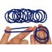 12 PCS 3mm Elastic Hair Bands - No Metal Ponytail Holders in Royal Blue for Women, Men, Girls, Kids - Buy Online on GoSupps.com