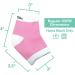 ZenToes Moisturizing Heel Socks - 2 Pairs Gel Lined Toeless Spa Socks for Dry, Cracked Heels - Heal While You Sleep - Regular Pink - Buy Online on GoSupps.com