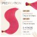 Runature Hot Pink Real Hair Bonding Extensions | I-Tip 45cm 18 Inch 25g | Quality Keratin Hair Recovery - Buy Online on GoSupps.com