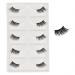 Vivis Half False Lashes 3D Faux Mink Corner Eyelashes Natural Fake Eye Fluffy Cross Reusable Makeup Extension 5 Pairs - B16