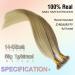 KOCONI 16 Inch Nano Ring Hair Extensions Real Human Hair Double Drawn Nano Beads Human Hair Extensions Nano Tip Hair Extensions Nano Rings Human Hair 50g 1g/Strand Ash Blonde With Light Blonde #P16/24 16 inch P16/24 - Buy Online on GoSupps.com