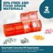 Weekly Pill Organizer Set - 2 Pack Daily & Weekly Pill Planner for Medications & Vitamins | AM/PM Compartments - Ideal for Travel & Easy Organization - Buy Online on GoSupps.com