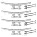 VEITHI 8 Inch Dock Cleat (2, 4Pack) - Hot Dipped Galvanized Cast Iron Boat Cleats, Rope Cleat, Anchor Line Cleat- Ideal for Boat Docks, Decks, Piers for Tying up Boats, Kayaks, Marine Decor,Hardware Included.