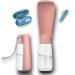 NEW 3 Series gift set |Modern foldable 550ml dog drinking bottle for on the goincluding toothbrush & pipe |Premium drinking bottle dog |Drinking bottle dogs for on the go100% leak -proof 550ml foldable - pink
