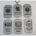 Custom Engraved Stainless Steel Medical Alert ID Tag Necklace - Free Personalization & International Shipping - Buy Online on GoSupps.com