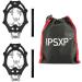 IPSXP Ice Cleats Traction Snow Grips with Stainless Steel Spikes - Anti Slip for Women Men Kids - Ideal for Hiking, Fishing, Walking, Climbing - Black (Size 26) - Buy Online on GoSupps.com