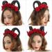 FRCOLOR Horn Flower Headband Headpiece Rose Flower Hair Hoop Headband Mexican Floral Headband Black Halloween Headband for Women Girls(Red) - Buy Online on GoSupps.com