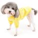 Zweitea Dogs Winter Coats for Small Dogs & Puppies - Soft Warm Jackets for Cold Weather | Chihuahua Yorkie XXL Yellow - Buy Online on GoSupps.com