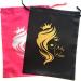 Silk Satin Hair Packaging Bags - 4 Piece Set (2 Black & 2 Red) | Hair Storage & Travel Pouches - Buy Online on GoSupps.com