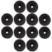 12 Pack Black Terry Cloth Towel Elastic Stretchy Wide Thick Hair Ties Scrunchies Ties Hair Ring Loop No Crease Seamless Elastics Rubber Hair Bands Ponytail Holder Hair Accessories for Women Girls 12 Pack Black Towel Clot...