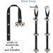 FOLKSMATE Dog Doorbells for Potty Training - 7 Extra Loud Bells - Adjustable for Housebreaking - Door Knob Ring - Dog Supplies (Black) - Buy Online on GoSupps.com