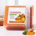 Turmeric Soap Turmeric Handmade Soap Bar Pure Turmeric Handmade Soap Bar For Face & Body Dark Spot Corrector Remover Moisturizing Erase Fine Lines Firming Friendly Vegan&Cruelty Free (1 PCS)