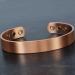 XL Wide Copper Magnetic Bracelet Men Pure Copper Bangle Cuff Holistic Magnetic Band with 6 Strong Neodymium Magnets Adjustable-CB (XL: Wrist 22-24cm/8.6-9.5") - Buy Online on GoSupps.com
