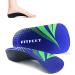 RooRuns FitFeet Orthotic Inserts 3/4 Length, High Arch Support Foot Insoles for Over-Pronation, Plantar Fasciitis, Flat Feet - Shoe Inserts for Walking, Running Men and Women S | Men's 5-6, Women's 6-7