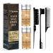 MULAFEE 2 Pack Hair Wax Stick with Hair Comb Set Wax Stick for Smooth Hair Wigs Non-Greasy Styling Wax for Fly-Away and Edge Frizz 3 Pcs Slick Brush Set